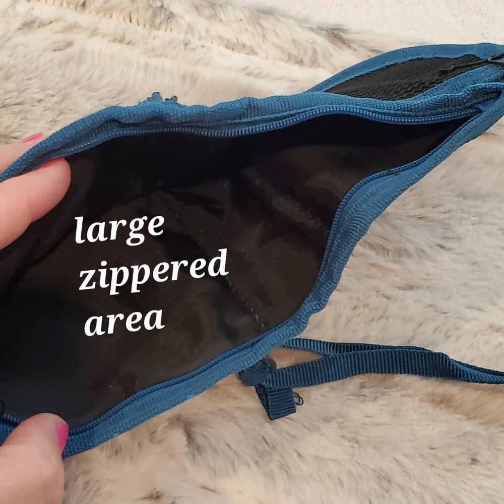 Travelocity Crossbody Blue Travel Wallet - Picture 5 of 7